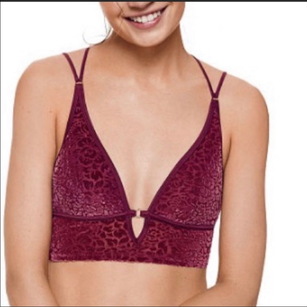 VS Pink velvet bralette